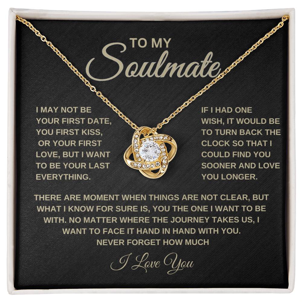 To My Soulmate | One thing | Love Knot Necklace