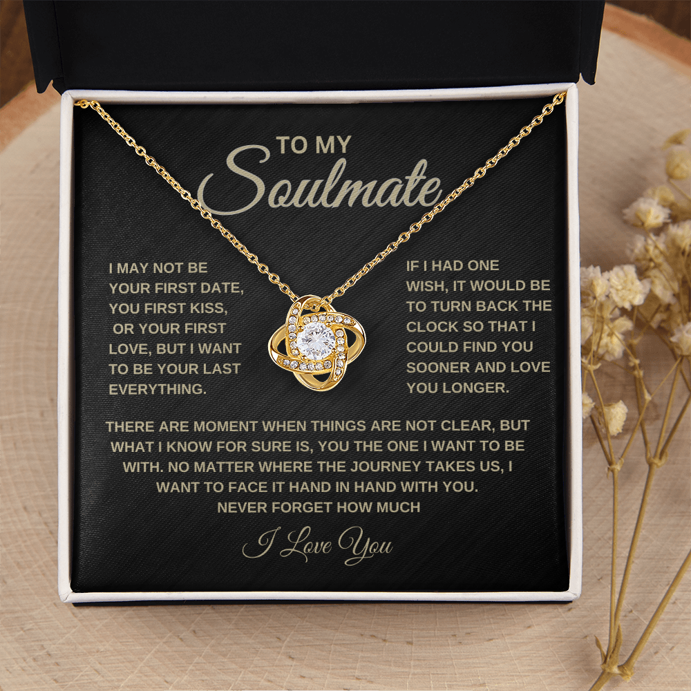 To My Soulmate | One thing | Love Knot Necklace