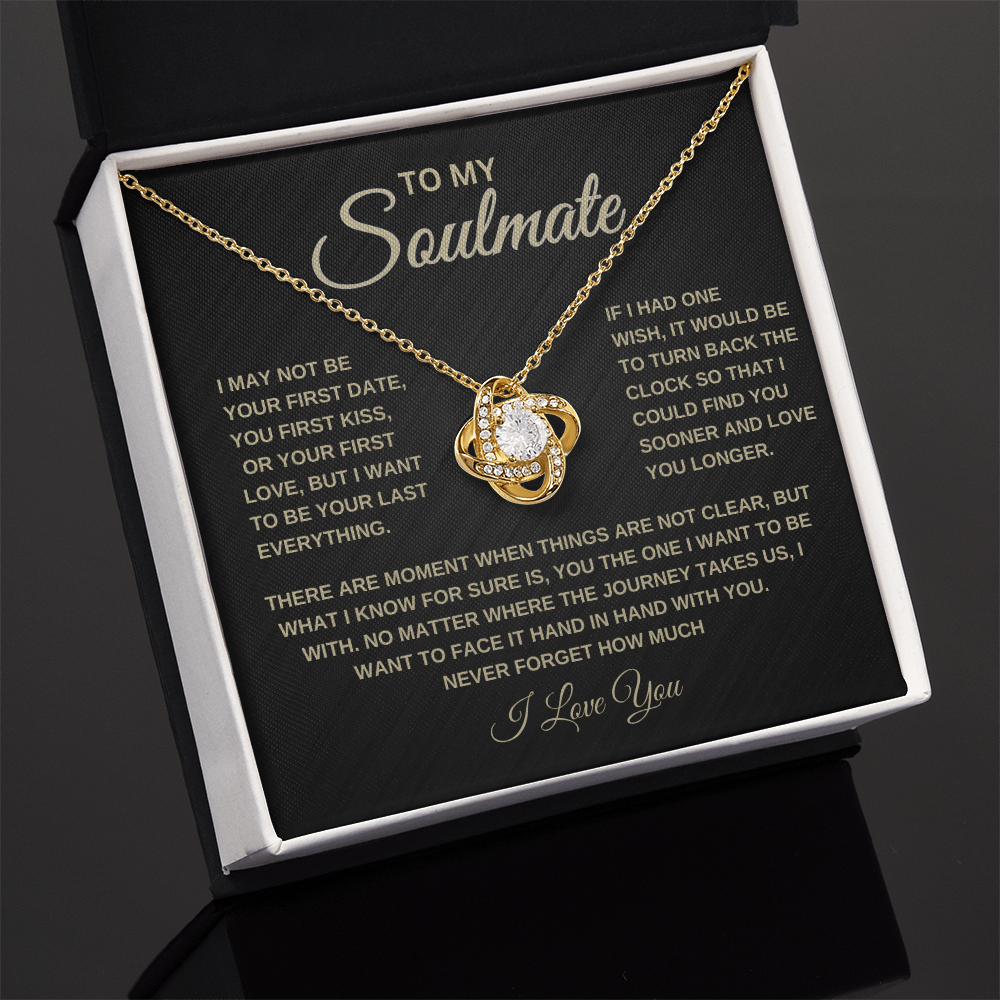 To My Soulmate | One thing | Love Knot Necklace