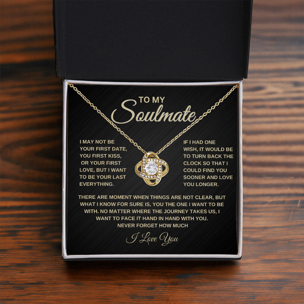 To My Soulmate | One thing | Love Knot Necklace