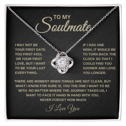 To My Soulmate | One thing | Love Knot Necklace