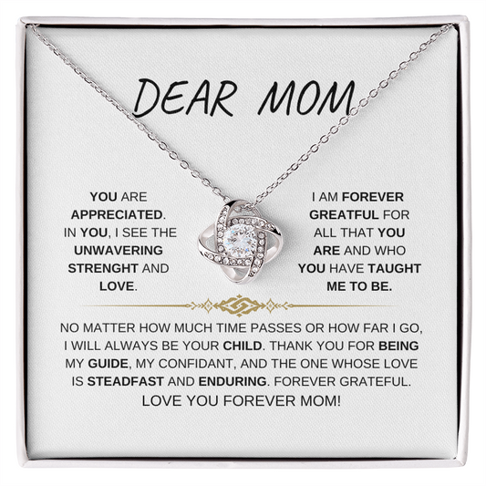 DEAR MOM | FROM CHILD | LOVE KNOT NECKLACE