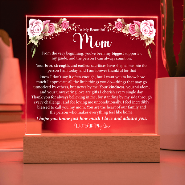 Heartfelt LED Keepsake for Bonus Moms